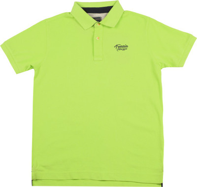 

Indian Terrain Solid Cotton T Shirt(Light Green, Pack of 1, Lime