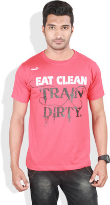 

Kingaroo Printed Men' Round Neck Red T-Shirt