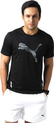

Puma Checkered Men' Round Neck Black T-Shirt