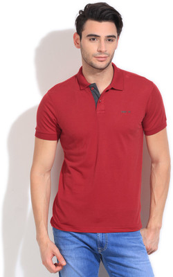 

Newport Solid Men's Polo Neck Red T-Shirt, Dk-red