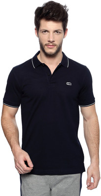 

Ajile by Pantaloons Solid Men's Polo Neck Dark Blue T-Shirt, Navy
