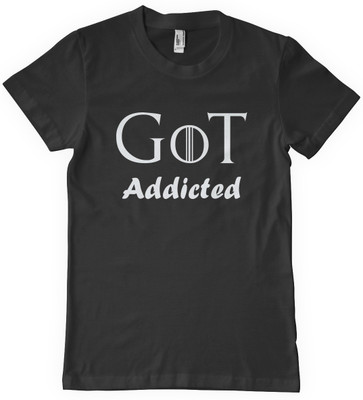 

Rawpockets Graphic Print Men's Round Neck Black T-Shirt