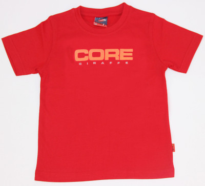 

Purple Printed Boys Round Neck Red T-Shirt