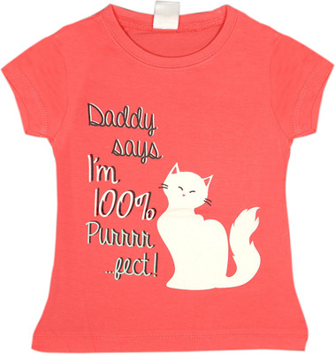 

HoneyPossum Girls Printed T Shirt(Beige, Lemon yellow beige