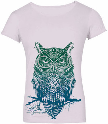 

SayItLoud Printed Women' Round Neck White T-Shirt