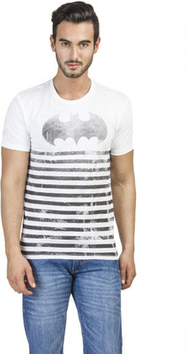 

DC Comics Printed Men's Round Neck White T-Shirt