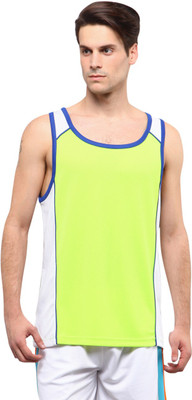 Yepme Solid Men's Round Neck Green, White T-Shirt