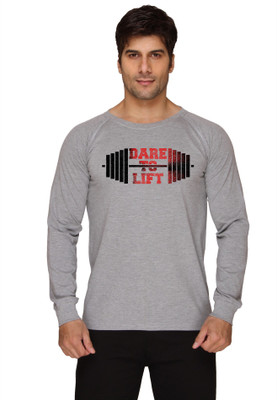 

SayItLoud Printed Men's Round Neck Grey T-Shirt