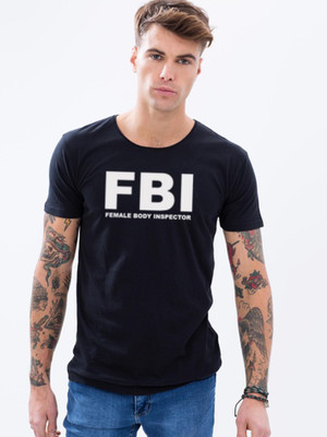 

Young Trendz Printed Men's Round Neck Black T-Shirt