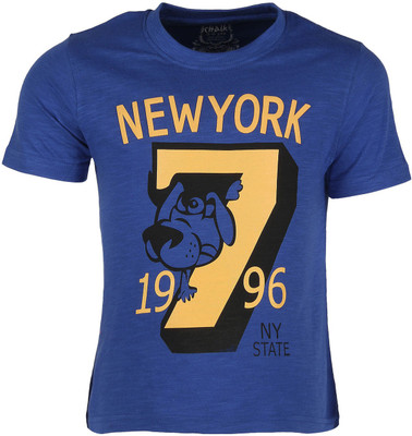 

Chalk by Pantaloons Boys Graphic Print T Shirt(Dark Blue, Pack of 1, Cobalt blue