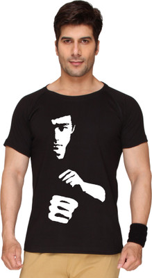 

SayItLoud Printed Men's Round Neck Black T-Shirt