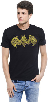 

Batman Printed Men's Round Neck Black T-Shirt, B l a c k