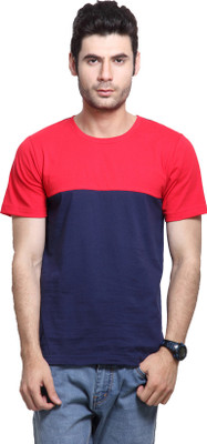 

Rigo Solid Men's Round Neck Blue T-Shirt, Navy blue