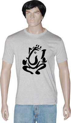 Tshirt.in Graphic Print Men Round Neck Grey T-Shirt