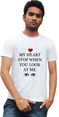

Tied Ribbons Printed Men's Round Neck White T-Shirt