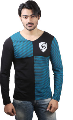 

Spur Printed Men's V-neck Black T-Shirt