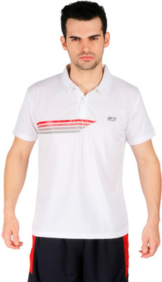 

Vector X Printed Men's Polo Neck White T-Shirt