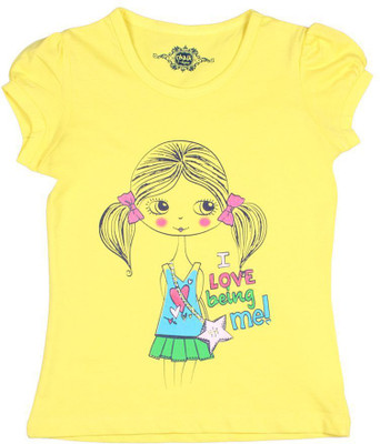

Chalk by Pantaloons Girls Graphic Print T Shirt(Yellow