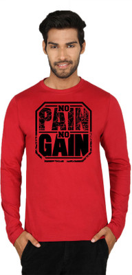 

SayItLoud Printed Men' Round Neck Maroon T-Shirt