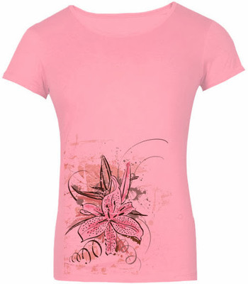 

SayItLoud Printed Women's Round Neck Pink T-Shirt