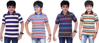 

Dongli Boys Printed T Shirt(Multicolor, Pack of 4)