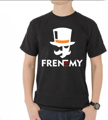 

Frenemy Self Design Men's Round Neck Black T-Shirt