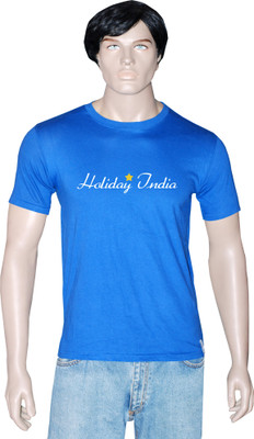 

Tshirt.in Graphic Print Men's Round Neck Blue T-Shirt, Royal blue