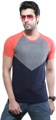 

D.O. Solid Men's Round Neck Multicolor T-Shirt