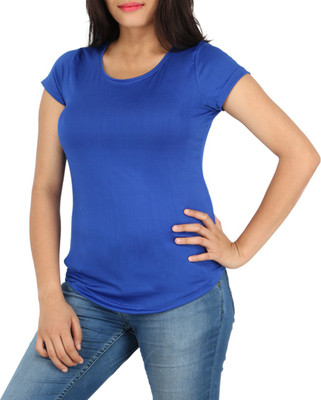 

Download Apparel Solid Women's Round Neck Blue T-Shirt, Royal blue