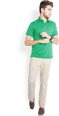 

Parx Solid Men's Polo Neck Green T-Shirt