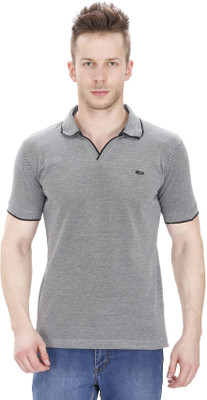 

Sparky Solid Men's Polo Neck Grey T-Shirt