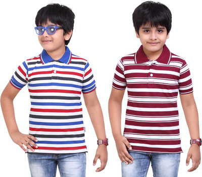 

Dongli Boys Printed T Shirt(Dark Blue, Pack of 2), Multicolor