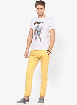 Jack & Jones Graphic Print Men's Round Neck White T-Shirt