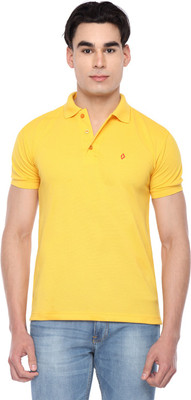 

Digo Solid Men's Polo Neck Yellow T-Shirt