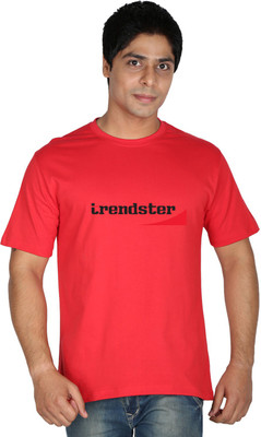 

Trendster Printed Men's Round Neck Maroon T-Shirt