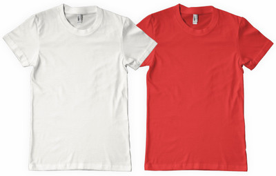 

DNA Solid Men' Round Neck White, Red T-Shirt(Pack of 2, Red;white