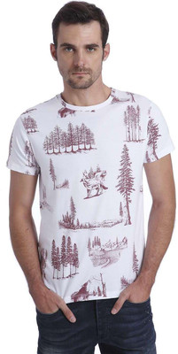 

Jack & Jones Graphic Print Men' Round Neck White T-Shirt