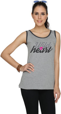 

SayItLoud Graphic Print Women' Round Neck Grey T-Shirt