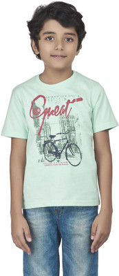 

SuperYoung Boys Printed T Shirt(Light Green, Pack of 1, Dew