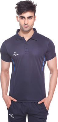 

Sport Sun Solid Men's Polo Neck Dark Blue T-Shirt