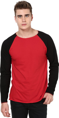 

Unisopent Designs Solid Men' Round Neck Red, Black T-Shirt