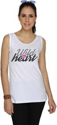 SayItLoud Graphic Print Women' Round Neck White T-Shirt