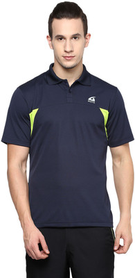 

Aurro Solid Men' Polo Neck Dark Blue T-Shirt, Navy