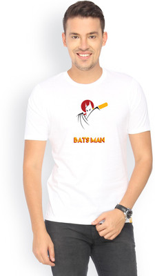 

Campus Sutra Printed Men Round Neck White T-Shirt