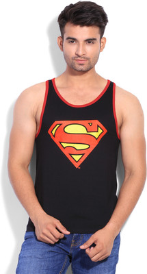 

DC Comics Printed Men's Round Neck Black T-Shirt