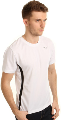 

Puma Solid Men's Round Neck White T-Shirt