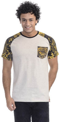 

Superman Printed Men's Round Neck Grey T-Shirt, Bl;oatmeal melange