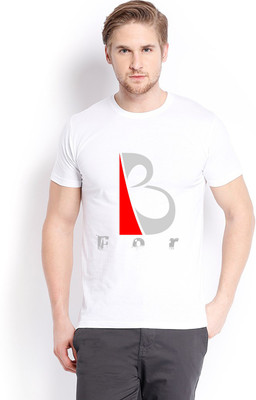 

Trendster Printed Men' Round Neck White T-Shirt