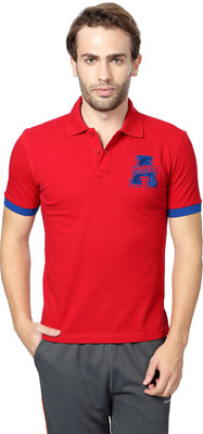 

Ajile by Pantaloons Solid Men's Polo Neck Red T-Shirt
