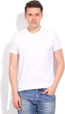 

Lee Printed Men' V-neck White T-Shirt
